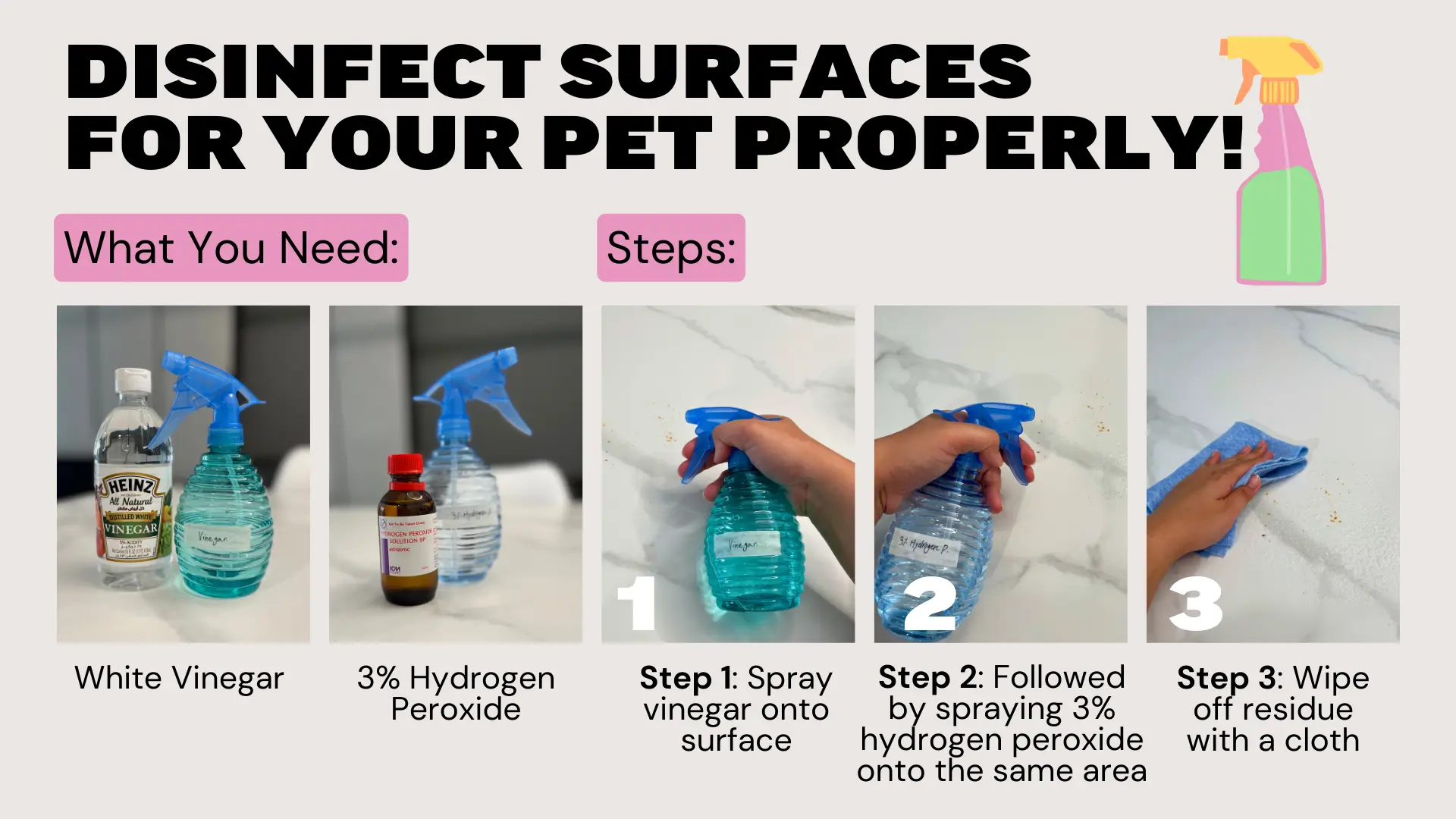 Cleaning and Disinfecting Pet Supplies